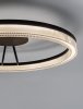 Nowoczesny plafon lampa sufitowa LED czarny okrąg uniwersalny minimalistyczny możliwość ściemniania aluminiowy ESTARIO LE45397 Luces Exclusivas 